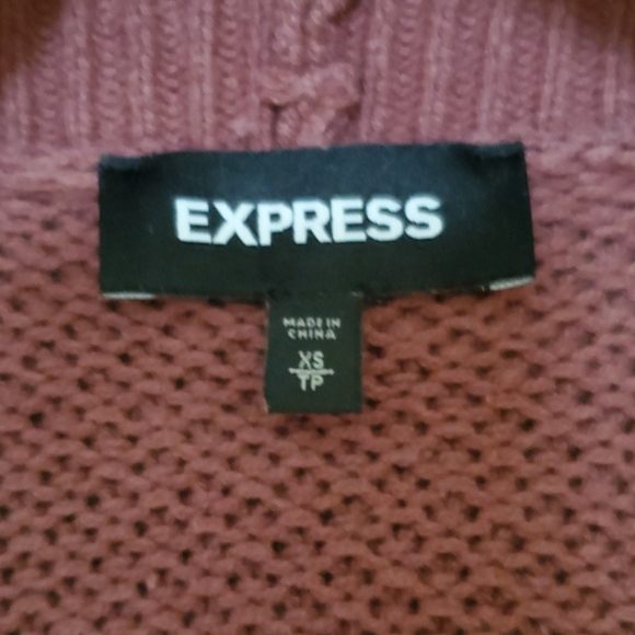 Express Knitted Open Front Cardigan Sweater - Picture 6 of 7